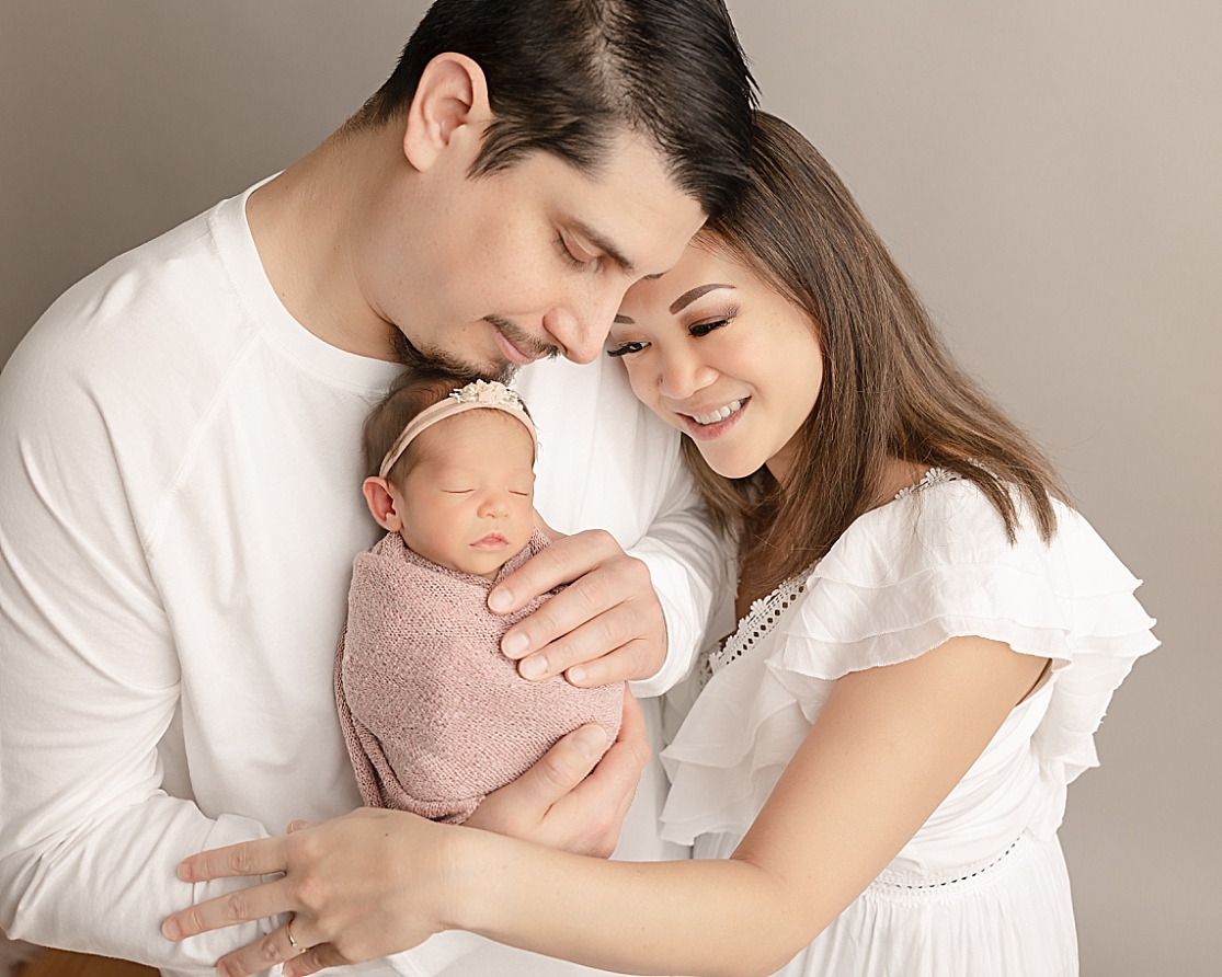 mom and dad with their newborn girl Andaluz Waterbirth Center
